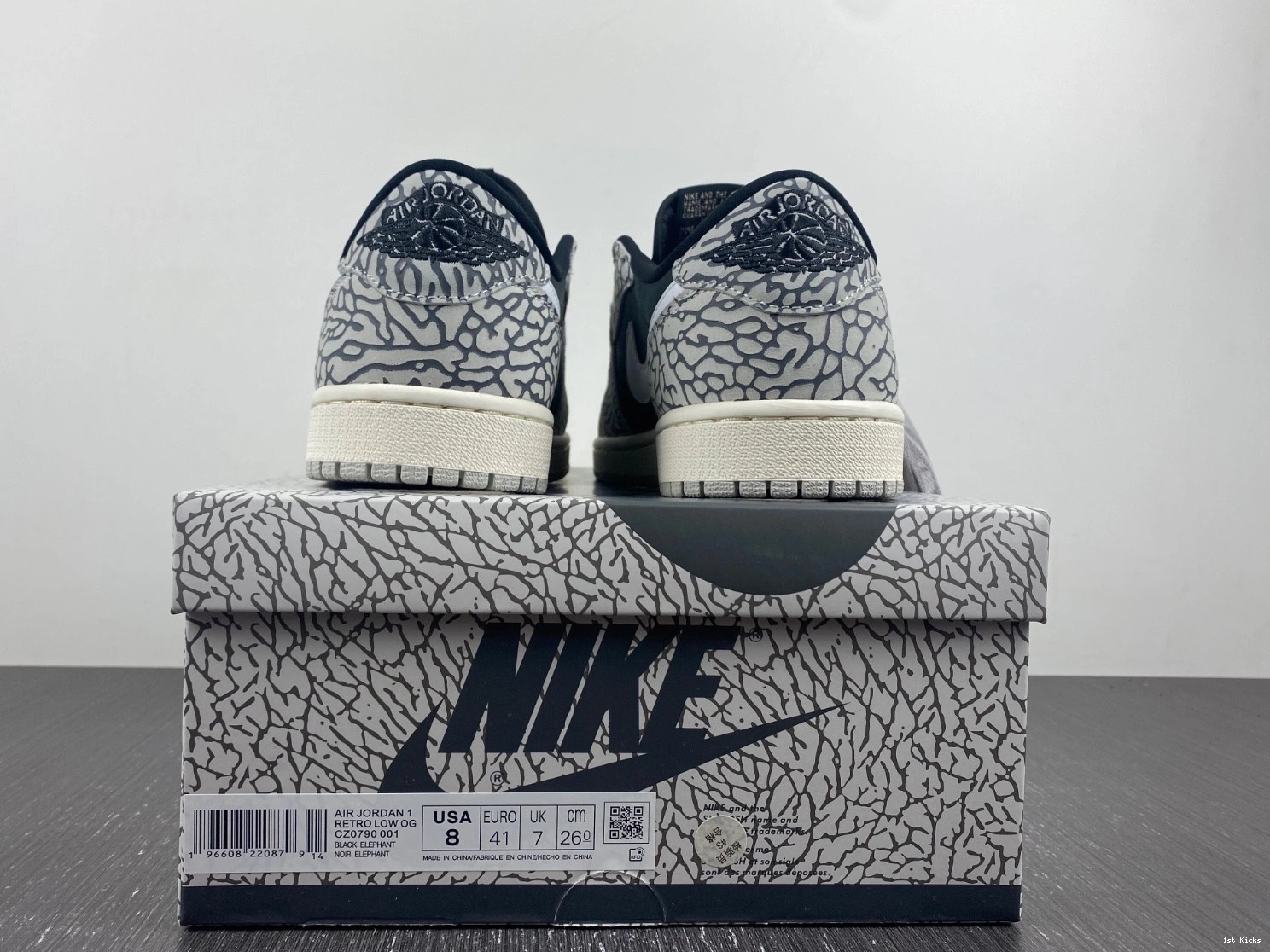 Retro CZ0790-001 Jordan Cement Black 1 OG Low - 0414